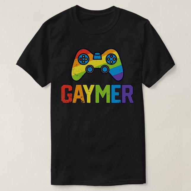 T-shirt Gaymer LGBT Gay pride pour Hommes Femmes Garçons F (Design devant)