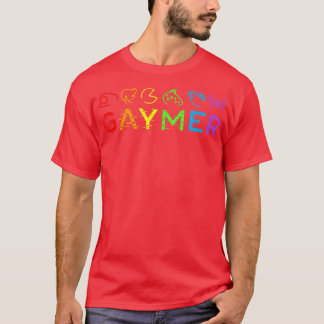 T-shirt Gaymer Video Game LGBT Heartbeat Gay pride Gamer 