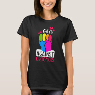 T-shirt Gays Contre Groomers Gradien Groom Chiens Pas Enfa