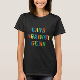 T-shirt Gays contre les armes à feu Rainbow Manifestation
