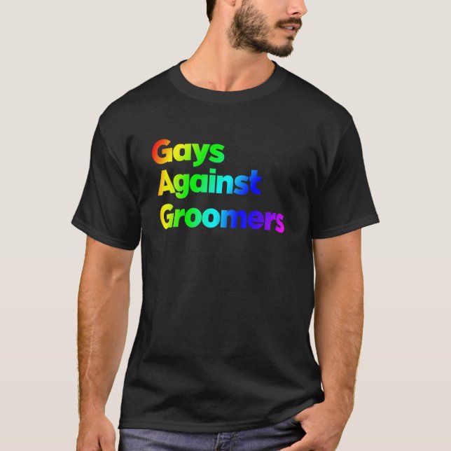 T-shirt Gays contre les Groomers (Devant)