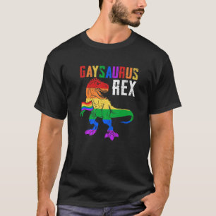 T-shirt Gaysaurus Rex Dinosaur En Drapeau Gay Pour Gay pri