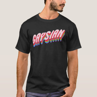 T-shirt Gaysian LGBTQ Asiatique Fierté Rétro Arc-en-ciel