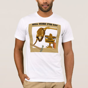 T-shirt Gaz Recherché, travaillera pour Gaz_