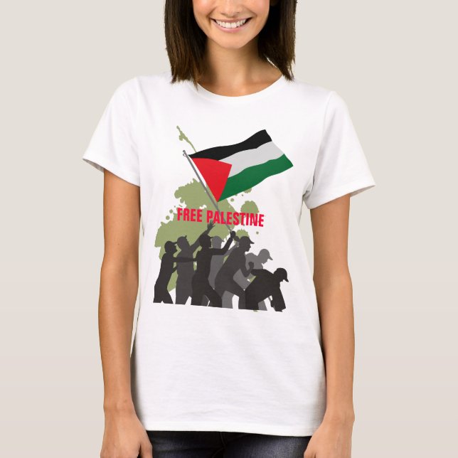 T-shirt Gaza libre libèrent la Palestine (Devant)