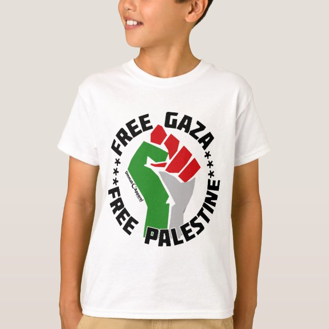 T-shirt gaza libre palestine (Devant)