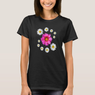 T-shirt Gazania Daisy Motif Floral Gazania Daisy Blossom