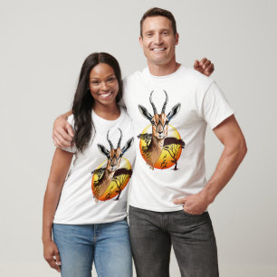 T-shirt Gazelle Antelope africaine animal sauvage