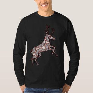 T-shirt Gazelle Mandala Géométrie Sacrée Fractale Bonne Vi
