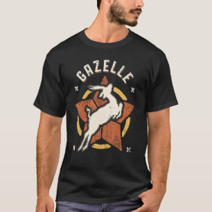 T-shirt Gazelle Vintage Retro Classic Animal