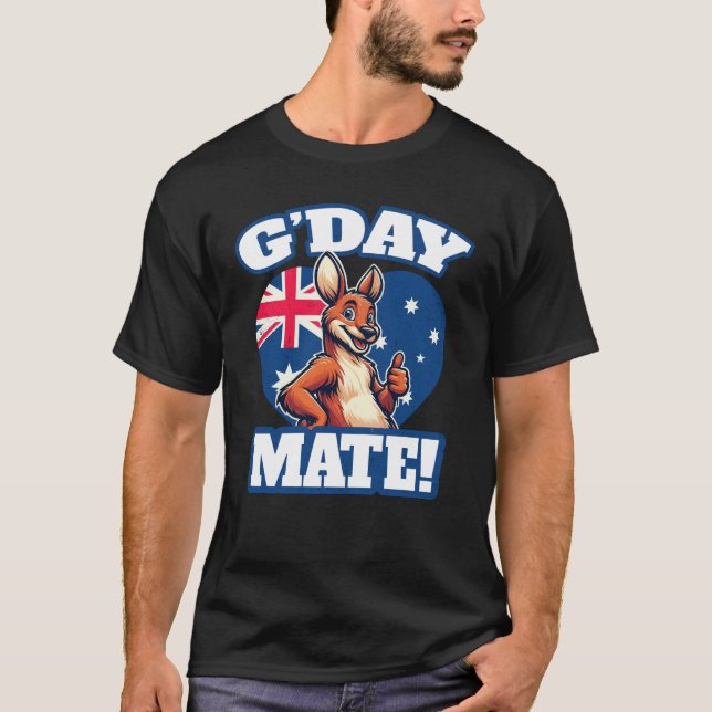 T-shirt G'day Mate Australian Slang (Devant)