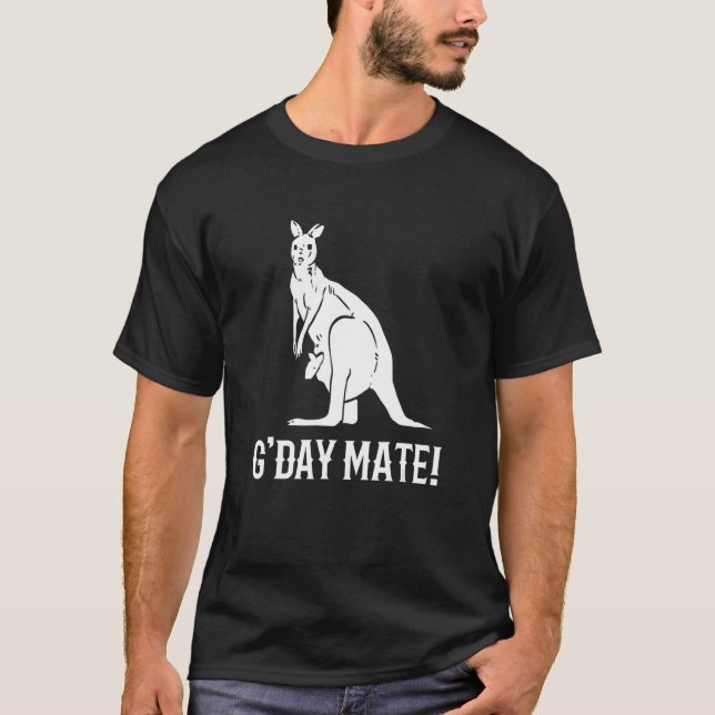 T-shirt G'day Mate Bestfriends or Buddy (Devant)