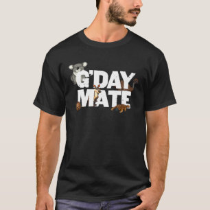 T-shirt Gday Mate Funny Australie Animaux Kangaroo Koala