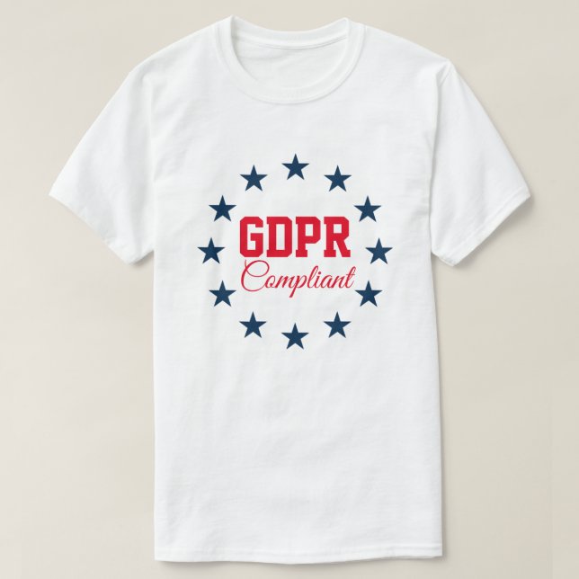 T-shirt GDPR conforme (Design devant)
