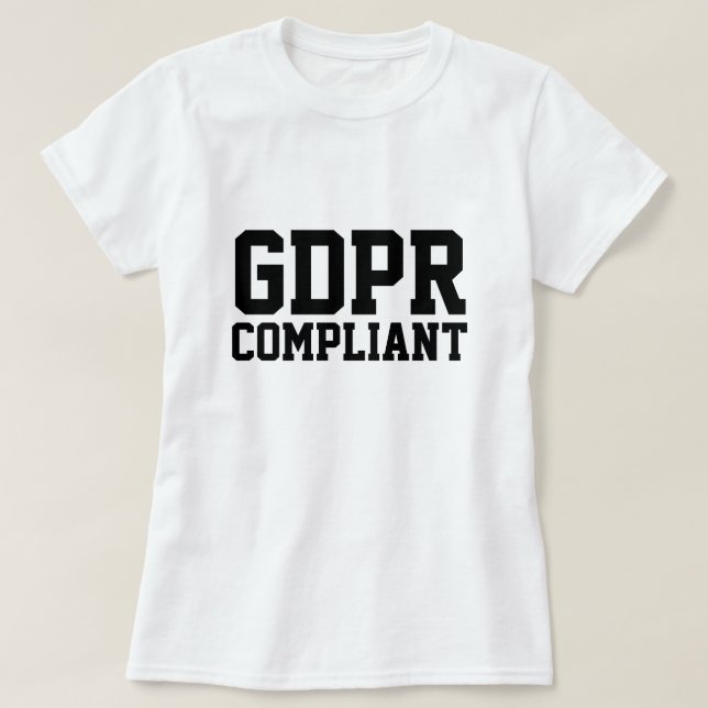 T-shirt GDPR conforme (Design devant)