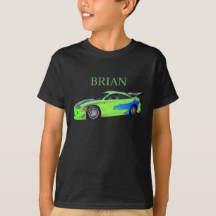 T-shirt Geai routier émeraude de l'horizon verdoyant