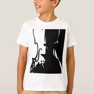T-shirt géant de sonnerie de violon d'enfants