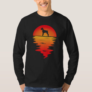 T-shirt Géant Schnauzer du coucher de soleil