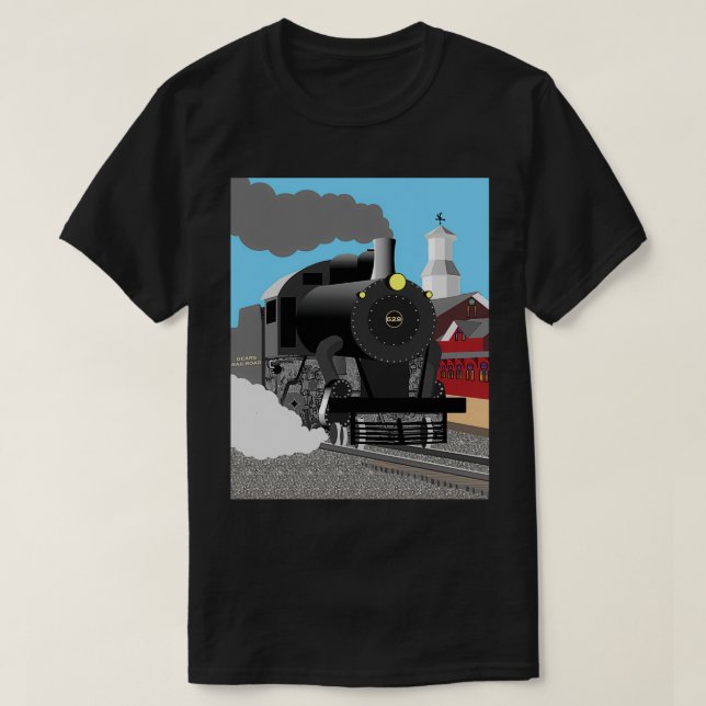 T-shirt Gears RR vapeur train (Design devant)