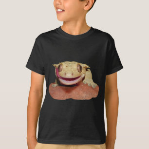 T-shirt Gecko crêté souriant et léchant