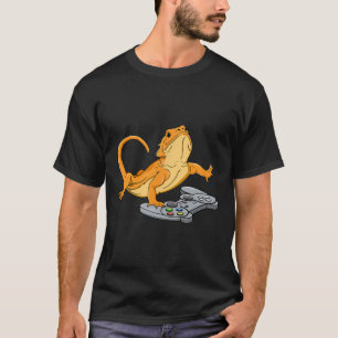 T-shirt Gecko jeu vidéo de gamer lézard dragon 