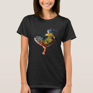 T-shirt Gecko Léopard Aquarelle Reptile Gardien Lézard