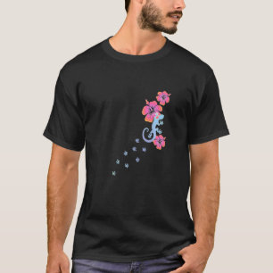 T-shirt Gecko Lucky Charm Lizard Salamander Aloha Hawaii C