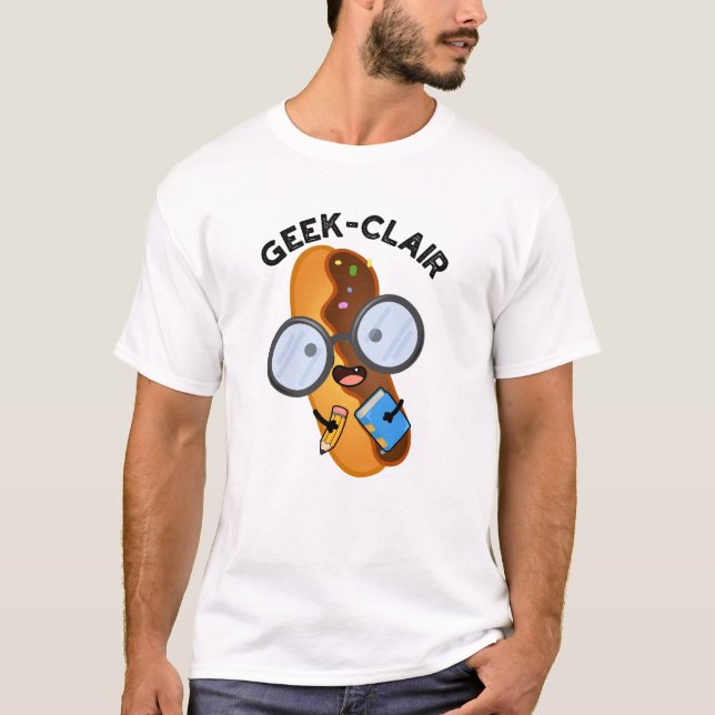 T-shirt Geek-clair Jeu de mots Éclair Drôle  (Devant)