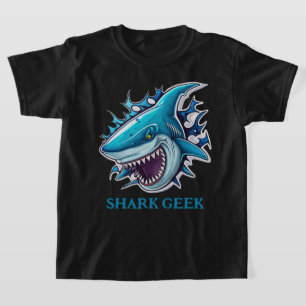 T-shirt Geek cool requin