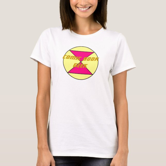 T-shirt Geek de bande dessinée - fille (Devant)