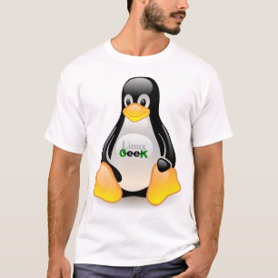 T-shirt Geek de Tux Linux