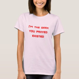 T-shirt Geek féminin sauté