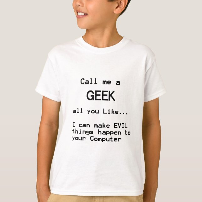 T-shirt Geek informatique (Devant)