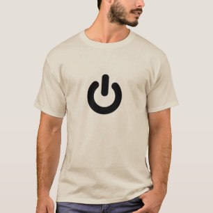 T-shirt geek "Power On" Tee