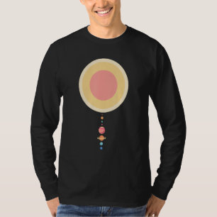 T-shirt Geeks de l'espace astronomique Échelle Modèle Syst