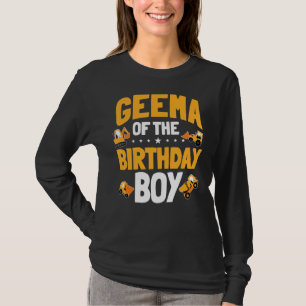 T-shirt Geema De L'Anniversaire Garçon Anniversaire Travai