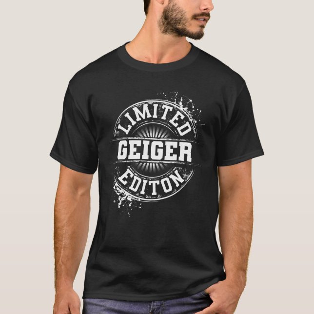 T-shirt GEIGER Funny Nom de famille Arbre de famille Anniv (Devant)