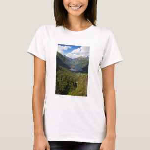 T-shirt Geiranger Fjord landscape