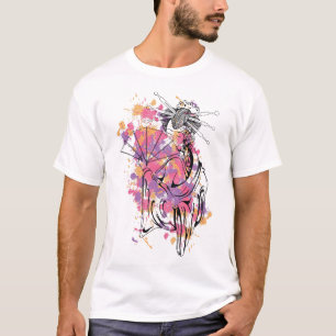 T-shirt Geisha Abstrait Splash Artistics Graphisme
