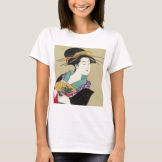 T-shirt geisha avec la fan