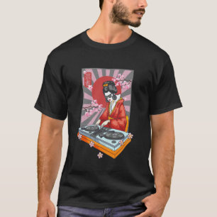 T-shirt Geisha avec platine Musique traditionnelle japonai