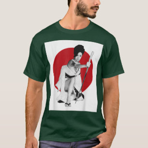 T-shirt Geisha Girl Katana épée et tatouage du dragon Japa