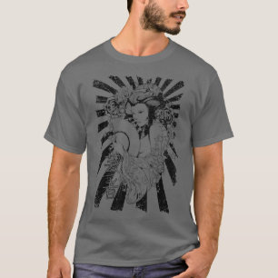 T-shirt Geisha Japon Girl Tokyo Japonaise Kanji Art Retro