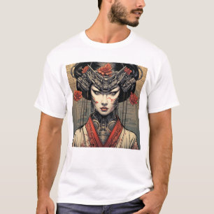 T-shirt Geisha Mech sourit Tee