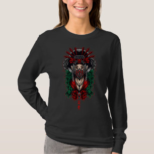 T-shirt Geisha portant Yokai Masque traditionnel japonais 