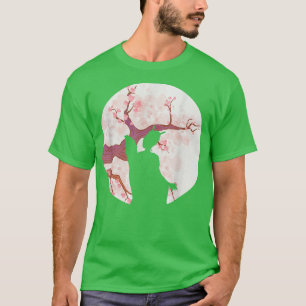 T-shirt Geisha Sakura Cerry Blossom Japonais Kawaii Geish