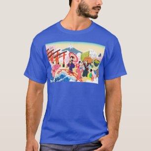 T-shirt Geisha sur le pont