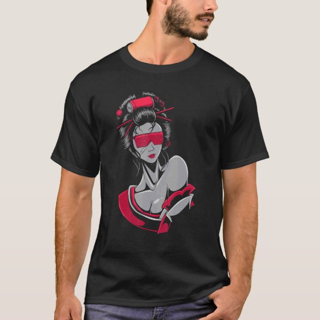 T-shirt Geisha Traditional Japanese Female Entertainers (Devant)