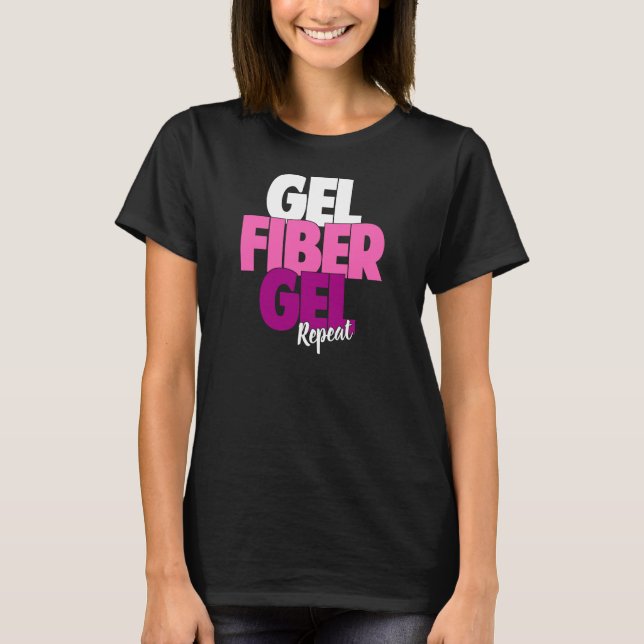 T-shirt Gel, fibre, gel, répétition - la fibre 3D fouette (Devant)