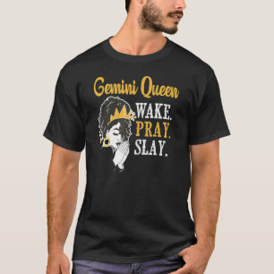 T-shirt Gemini Queen Astrologie SIGNE Zodiaque Horoscope N